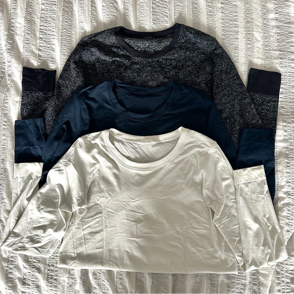Set of 3 Lululemon Swiftly Relaxed Long-Sleeve T-Shirt